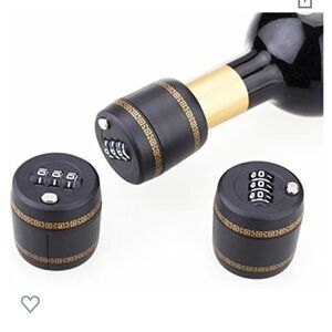 NEW Combination Lock For Wine or liquor Bottles Whiskey Top Stopper Password